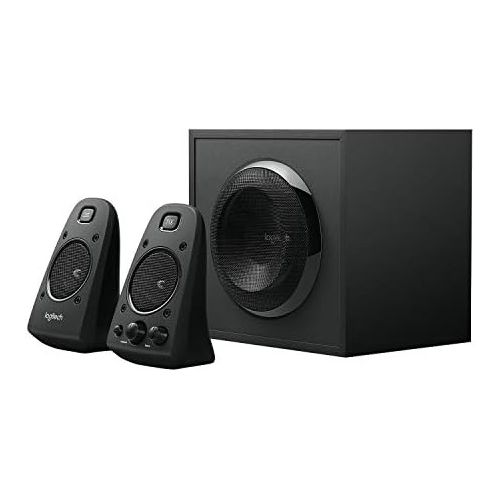 로지텍 Logitech Z623 speaker system with subwoofer Deep bass, 400 watts peak power, THX certified, 3.5 mm and RCA inputs, multi device, UK plug, PC / PS4 / Xbox / DVD player / TV / phone
