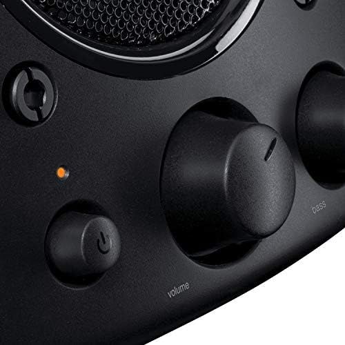 로지텍 Logitech Z623 speaker system with subwoofer Deep bass, 400 watts peak power, THX certified, 3.5 mm and RCA inputs, multi device, UK plug, PC / PS4 / Xbox / DVD player / TV / phone