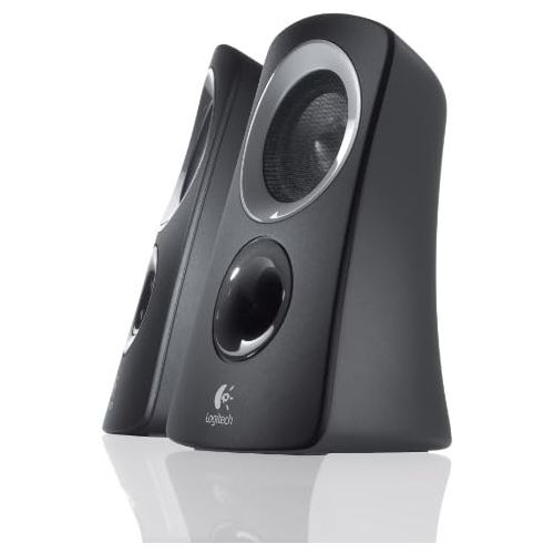 로지텍 [아마존베스트]Logitech Z313 2.1 speaker system with subwoofer, 50 watts peak power, 3.5 mm input, headphone jack, controls on the control unit, EU plug, PC / TV / tablet / cell phone - black