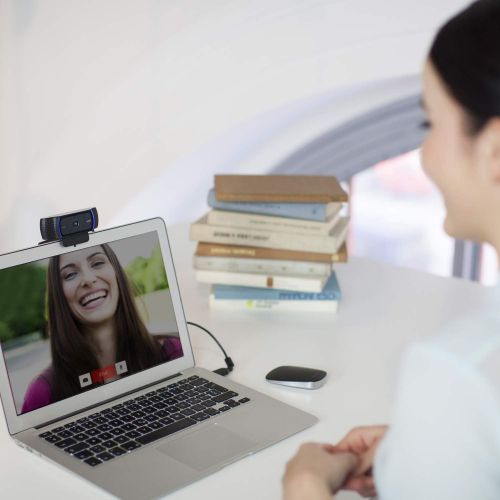 로지텍 [아마존베스트]Logitech C920s HD PRO webcam, Full-HD 1080p, 78 ° field of view, autofocus, exposure correction, USB connection, cover panel, for Skype, FaceTime, Hangouts, etc., PC / Mac / Chrome