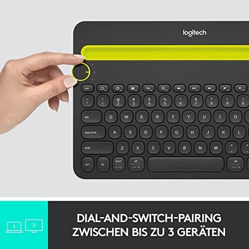 로지텍 [아마존베스트]Logitech K480 Bluetooth Multi-Device Keyboard Bluetooth - German Layout