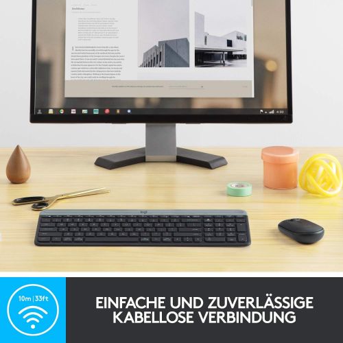 로지텍 [아마존베스트]Logitech Wireless Keyboard and Mouse Set