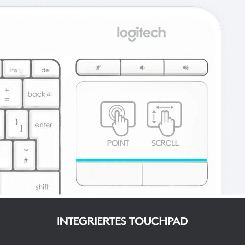 로지텍 [아마존베스트]Logitech Wireless Touch Keyboard K400+