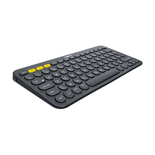 로지텍 [아마존베스트]Logitech K380 wireless Bluetooth keyboard, multi-device & easy-switch feature, Windows and Apple shortcuts, PC / Mac / tablet / mobile phone / Apple iOS + TV, English QWERTY layout