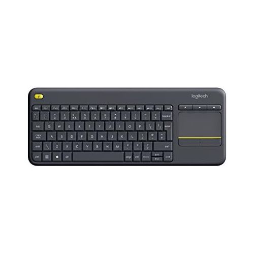 로지텍 [아마존베스트]Logitech Wireless Touch K400 Plus Keyboard (QWERTY, English UK) Black