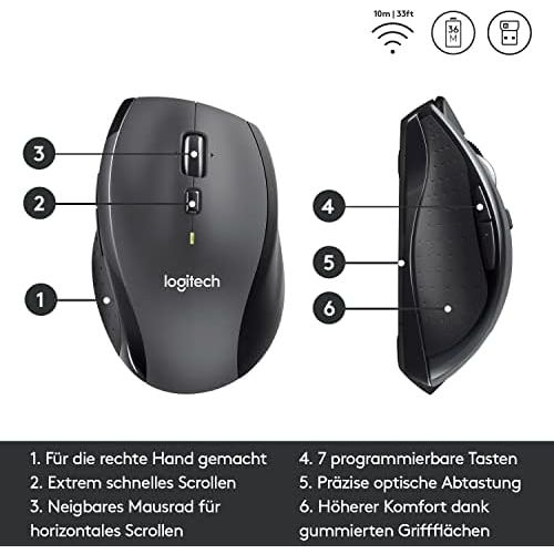 로지텍 [아마존베스트]Logitech Triathlon Wireless Mouse