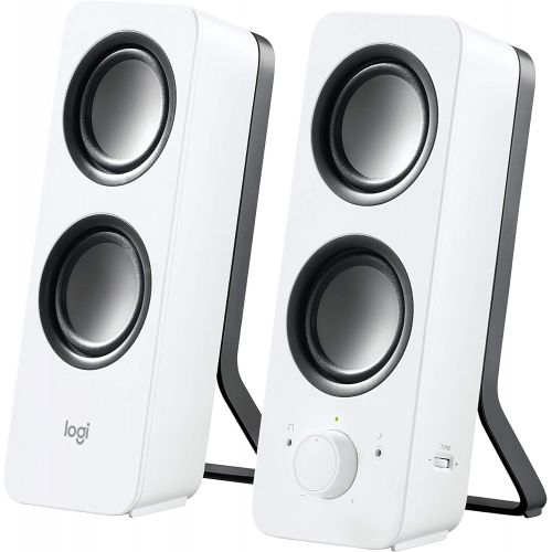 로지텍 Logitech Multimedia Speakers Z200 with Stereo Sound for Multiple Devices, White