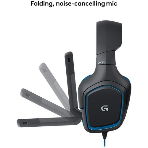 로지텍 Logitech G430 Gaming Headset - Black