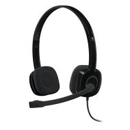 Logitech H151 Binaural Head-band Headset, Black, 981-000589 (Headset, Black)