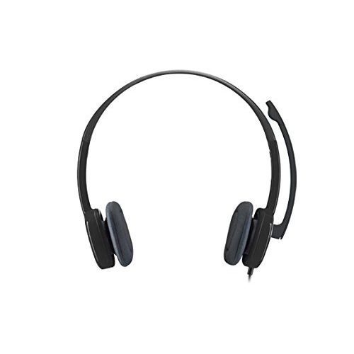 로지텍 Logitech H151 Binaural Head-band Headset, Black, 981-000589 (Headset, Black)