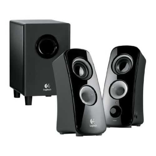 로지텍 Logitech Z323 3 Piece 2.1 Channel Computer Multimedia Speaker System - Black