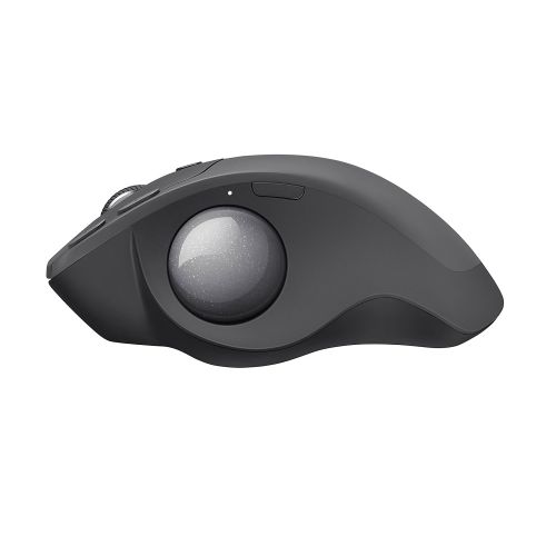 로지텍 Logitech MX Ergo Wireless Trackball Mouse  Adjustable Ergonomic Design, control and Move TextImagesFiles Between 2 Windows and Apple Mac Computers (Bluetooth or USB), Rechargeab