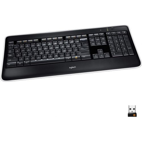 로지텍 Logitech K800 Wireless Illuminated Keyboard  Backlit Keyboard, Fast-Charging, Dropout-Free 2.4GHz Connection