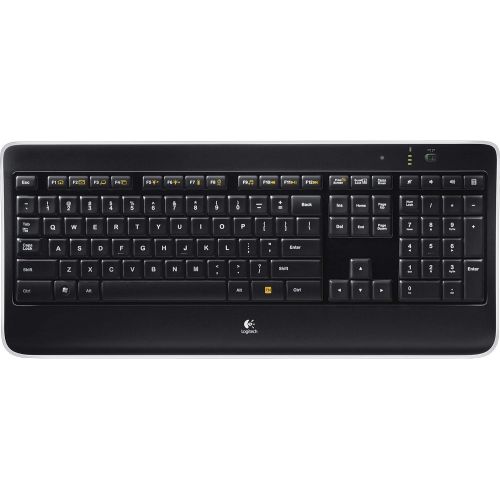 로지텍 Logitech K800 Wireless Illuminated Keyboard  Backlit Keyboard, Fast-Charging, Dropout-Free 2.4GHz Connection
