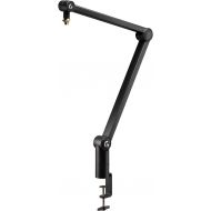 Logitech G Compass Premium Broadcast Boom Arm for Microphone, Internal Springs, Desktop Clamp and Built-in Cable Management, For Recording, Gaming, Streaming - Black