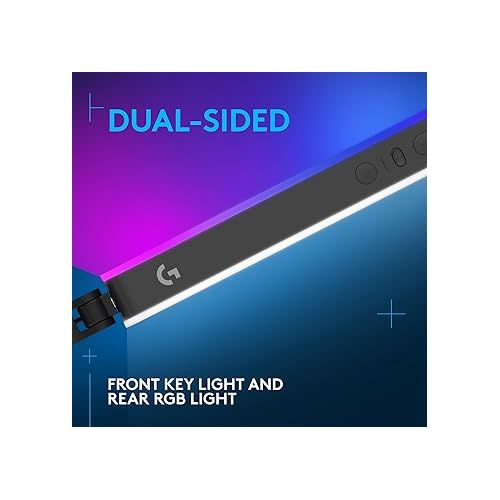  Logitech G Litra Beam LX Premium Dual-Sided RGB LED Streaming Key Light With TrueSoft, for Streaming, Broadcasting, LIGHTSYNC, Bluetooth, USB, PC/Mac - Graphite