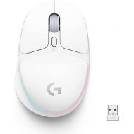 Logitech G705 Wireless Gaming Mouse, Customizable LIGHTSYNC RGB Lighting, Lightspeed Wireless, Bluetooth Connectivity, Lightweight, PC/Mac/Laptop - White Mist