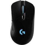 Logitech G703 Lightspeed Wireless Gaming Mouse W/Hero 25K Sensor, PowerPlay Compatible, Lightsync RGB, Lightweight 95G+10G Optional, 100-25, 600 DPI, Rubber Side Grips - Black