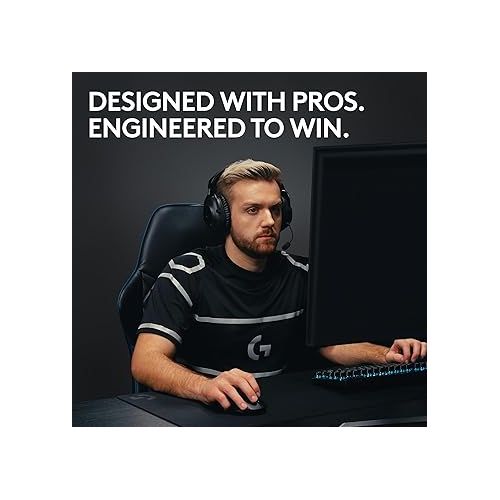  Logitech G PRO X SUPERLIGHT 2 LIGHTSPEED Wireless Gaming Mouse, 4K Polling, Lightweight, LIGHTFORCE Hybrid Switches, HERO 2 Sensor, 32,000 DPI, 5 Programmable Buttons, USB-C Charging, PC & Mac - Black