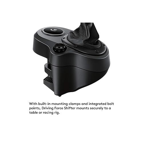  Logitech G Driving Force Shifter - Compatible with G29, G920 & G923 Racing Wheels for-PlayStation 5, Playstation 4, Xbox-Series X|S, Xbox-One, and-PC
