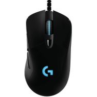 Logitech G403 Hero 25K Gaming Mouse, Lightsync RGB, Lightweight 87G+10G optional, Braided Cable, 25, 600 DPI, Rubber Side Grips, Black