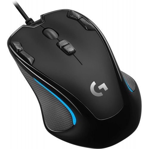  Logitech G300s Optical Ambidextrous Gaming Mouse  9 Programmable Buttons, Onboard Memory