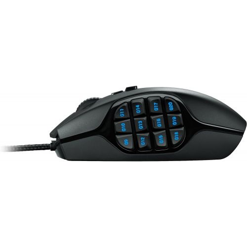  Logitech G600 MMO Gaming Mouse, RGB Backlit, 20 Programmable Buttons