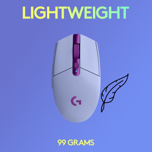  Logitech G G305 LIGHTSPEED Wireless Mouse (Lilac)