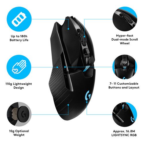  Logitech G G903 HERO Wireless Gaming Mouse