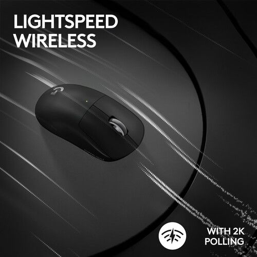  Logitech G PRO X SUPERLIGHT 2 LIGHTSPEED Wireless Gaming Mouse (Black)