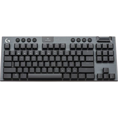  Logitech G G915?TKL LIGHTSPEED Wireless RGB Mechanical Gaming Keyboard (Carbon, GL Clicky)