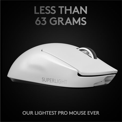  Logitech G PRO X SUPERLIGHT Wireless Gaming Mouse (White)