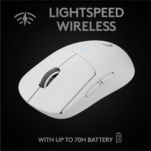  Logitech G PRO X SUPERLIGHT Wireless Gaming Mouse (White)