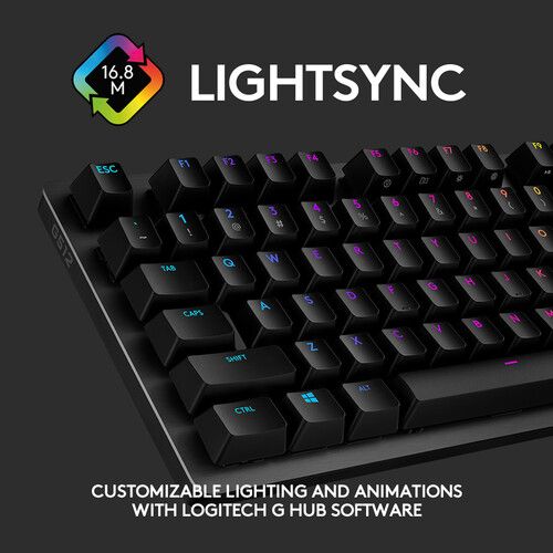  Logitech G G512 LIGHTSYNC RGB Mechanical Gaming Keyboard (Carbon, GX Brown Tactile)