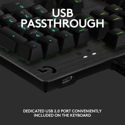  Logitech G G512 LIGHTSYNC RGB Mechanical Gaming Keyboard (Carbon, GX Brown Tactile)