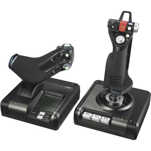  Logitech G X52 Professional H.O.T.A.S Throttle and Stick Simulation Controller