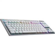 Logitech G G915?TKL LIGHTSPEED Wireless RGB Mechanical Gaming Keyboard (White, GL Tactile)