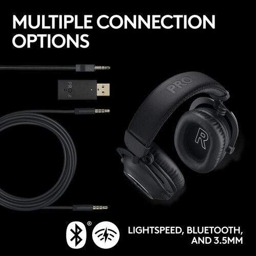  Logitech G Pro X 2 LIGHTSPEED Wireless Gaming Headset (Black)