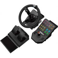Logitech G Farm Simulator Heavy Equipment Bundle (2nd Generation), Steering Wheel Controller for Farm Simulation 19 (or Older), Wheel, Pedals, Vehicle Side Panel Control Deck for P