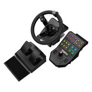 Logitech G Farm Simulator Heavy Equipment Bundle (2nd Generation), Steering Wheel Controller for Farm Simulation 19 (or Older), Wheel, Pedals, Vehicule Side Panel Control Deck for