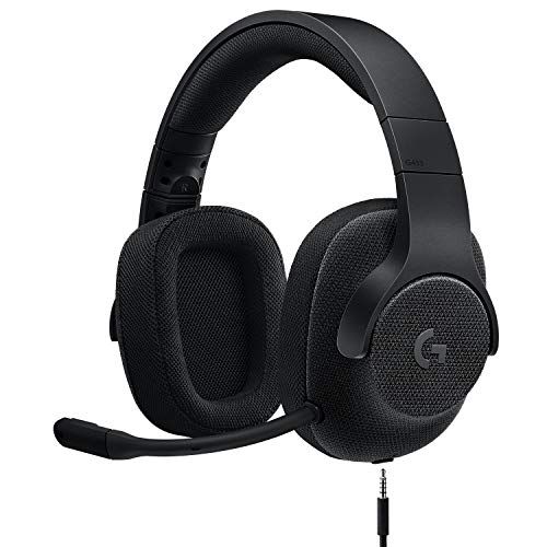  Logitech G433 7.1 Wired Gaming Headset with DTS Headphone: X 7.1 Surround for PC, PS4, PS4 PRO, Xbox One, Xbox One S, Nintendo Switch  Triple Black