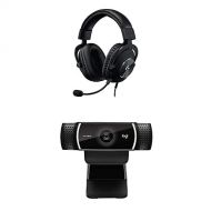 Logitech G Pro X Gaming Headset with Blue Voice Technology - Black & C922x Pro Stream Webcam ? Full 1080p HD Camera