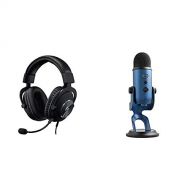 Logitech G Pro Gaming Headset with Blue Yeti USB Microphone, Midnight Blue