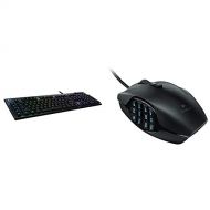 Logitech G815 RGB Mechanical Gaming Keyboard (Tactile) & G600 MMO Gaming Mouse, RGB Backlit, 20 Programmable Buttons