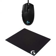 Logitech G G640 Large Cloth Gaming Mousepad - Black & G PRO Hero Gaming Mouse - Black