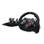 Logitech G29 Driving Force Racing Wheel and Floor Pedals, Real Force Feedback, Stainless Steel Paddle Shifters, Leather Steering Wheel Cover, Adjustable Floor Pedals, EU-Plug, PS4/