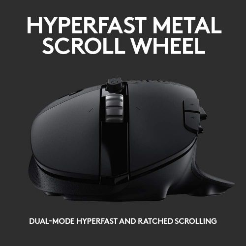  Logitech G604 LIGHTSPEED Wireless Gaming Mouse with 15 programmable controls, up to 240 hour battery life, dual Wireless connectivity modes, hyper-fast scroll wheel - Black
