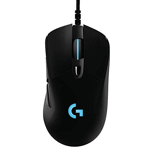  Logitech G403 Hero 25K Gaming Mouse, Lightsync RGB, Lightweight 87G+10G optional, Braided Cable, 25, 600 DPI, Rubber Side Grips