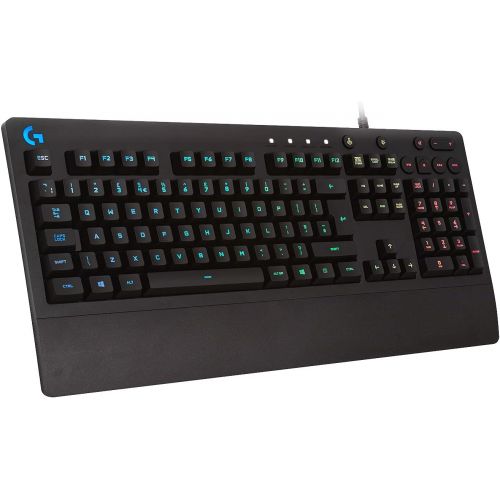  Logitech G213 Prodigy Gaming Keyboard, LIGHTSYNC RGB Backlit Keys, Spill-Resistant, Customizable Keys, Dedicated Multi-Media Keys ? Black