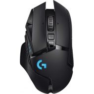 [아마존베스트]Logitech G502 Lightspeed Wireless Gaming Mouse with HERO 25K Sensor, PowerPlay Compatible, Tunable Weights and Lightsync RGB - Black